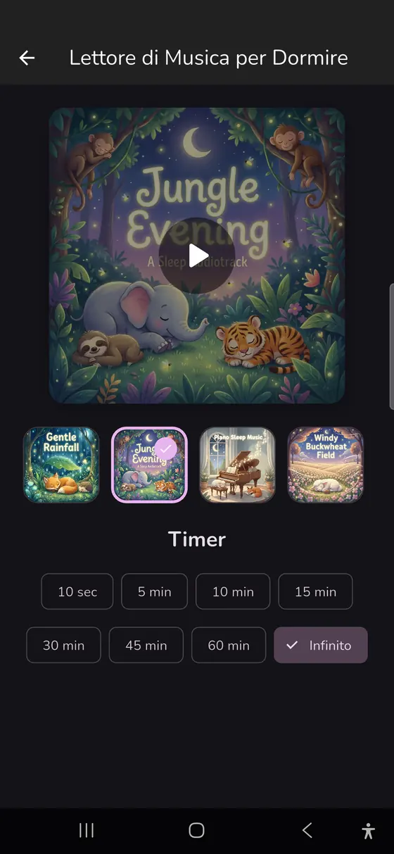 Musica per dormire con timer — Storywell (Italiano)